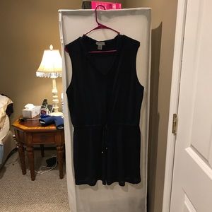 Navy & Silver J. Valdi Beach Cover-up Large